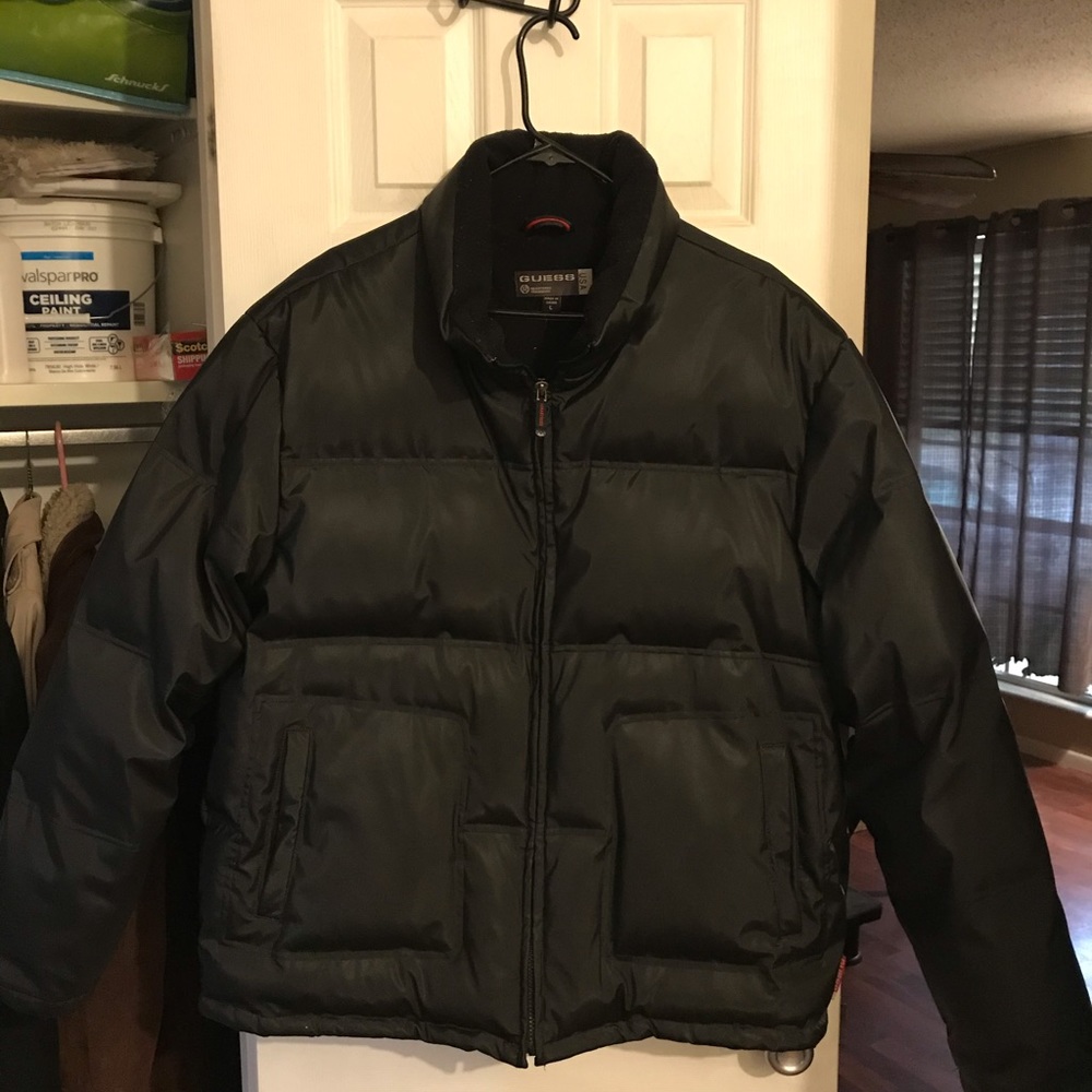 Guess feather puffer coat
